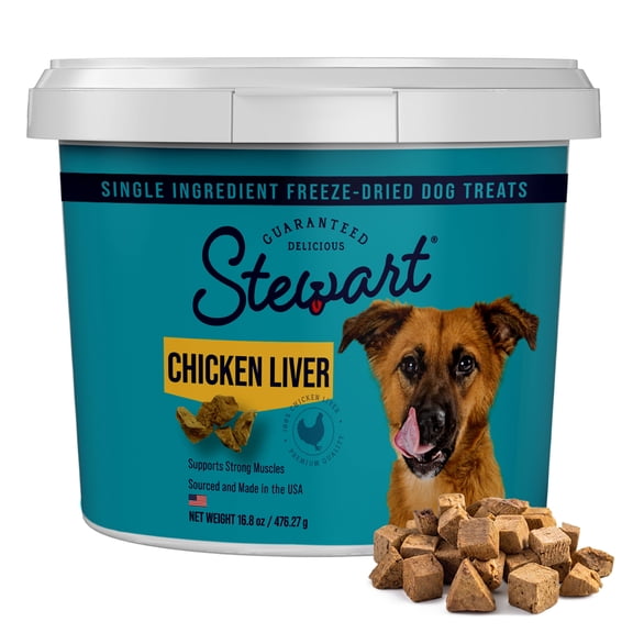 Stewart Pro-Treat Freeze Dried Chicken Liver Dog Treats
