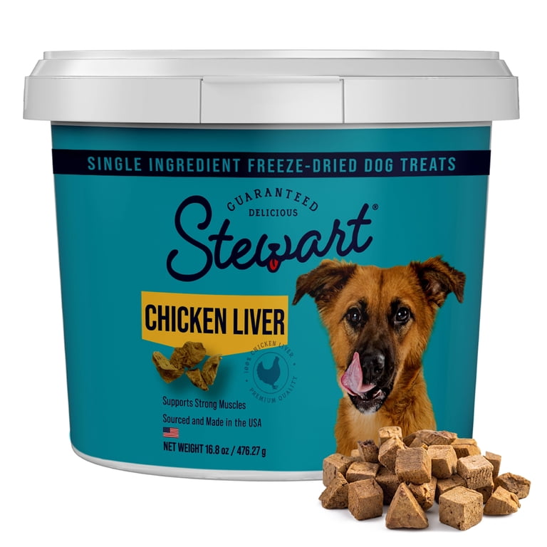 Stewart Freeze Dried Raw Chicken Liver Training Treats, 16.8 oz photo 1