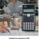 thumbnail image 5 of Calculadora científica 401funtions con estuche, calculadora LCD gran pantalla compatible con la escuela, batería solar calculadora científica compatible con ingenio Afortunado Sencillez, 5 of 5