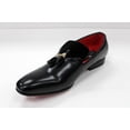 thumbnail image 4 of Mens After Midnight Black Glossy Shinny Tassel Slip on Loafer Shoes 6934, 4 of 7
