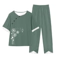 thumbnail image 1 of Conjunto Corto para las Mujeres Casual Deportivo Traje de Deporte Sudadera Y Pantalones de Dos Piezas, 1 of 3