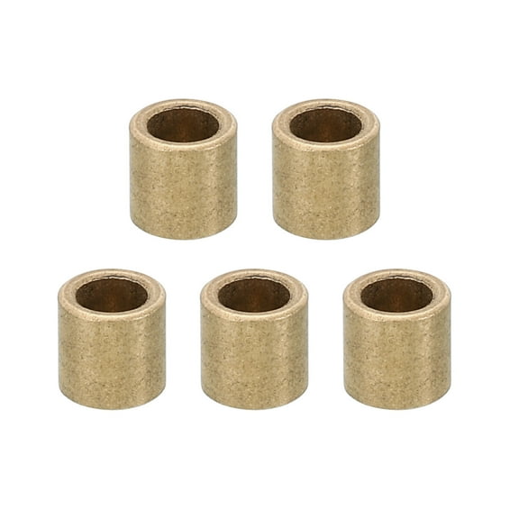 M4 Brass Spacers, 5 Pcs Metal Spacer Brass 4mm ID x 6mm OD x 6mm L Brass Spacers Standoff for 5/32 Inch or M4 Screw