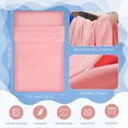 thumbnail image 2 of Saco de dormir autobronceador Irenare, reutilizable, color rosa, 2 of 7