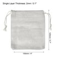 thumbnail image 2 of REGALWOVEN 5"x4" Coin Sacks Bag, 6pcs Deposit Change Transit Bags Style 1, White, 2 of 7
