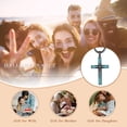 thumbnail image 4 of Coachuhhar Cross Necklace for Men 925 Sterling Silver Crucifix Pendant Necklace Religion Cross Jewelry Gifts for Father Husband Son, 4 of 7