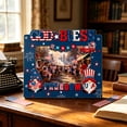 thumbnail image 4 of Darzheoy 4th of July Gnome Picture Frame, Patriotic Floral USA Themed Photo Holder, Handmade, Rustic Wood, Tabletop Decor, Independence Day Gift, for Mantel, Desk, Shelf, Office, Home Decor, 4 of 7
