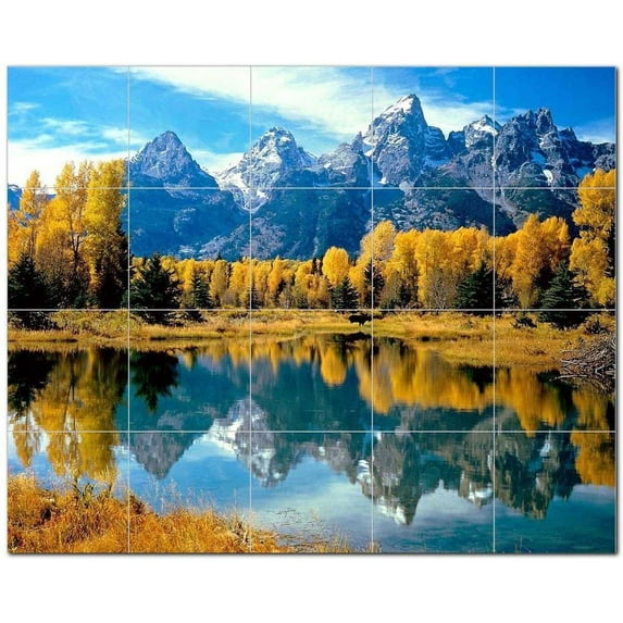 Lake River Ceramic Tile Mural Kitchen Backsplash Bathroom Shower, 405379-S54