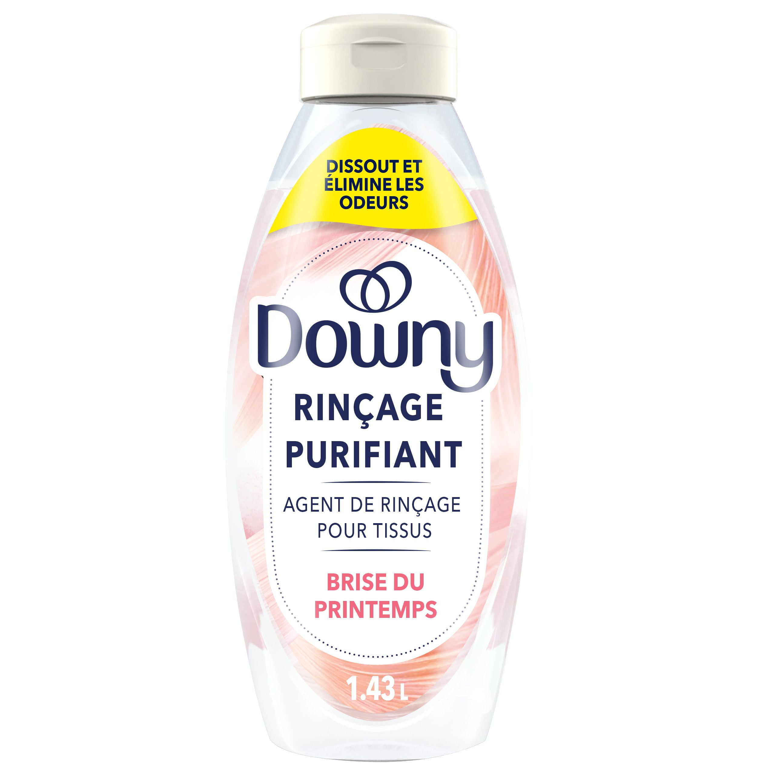 Downy Fabric Rinse Laundry Odour Remover, Spring Breeze Scent, Fabric Softener and Laundry Odour Removal Rinse, 1.41L