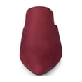 thumbnail image 6 of BLISSFUL STEP Women's Slide Mules Pointed Toe Chunky Heel Burgundy 9, 6 of 8