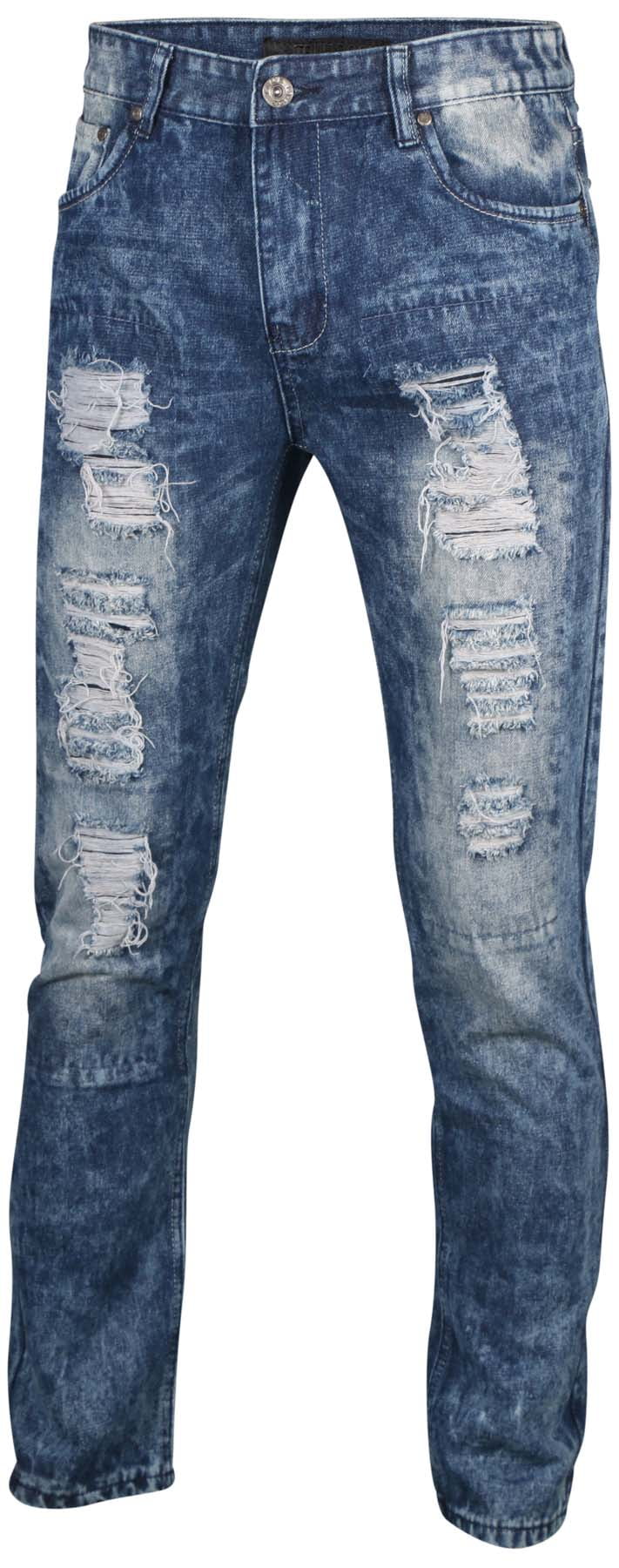 Destroyed Ripped Denim Jeans 