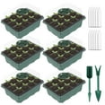 thumbnail image 1 of Plastic Seedling Starter Tray Seed Germination Flower Plant Pots Durable Nurse, 1 of 6