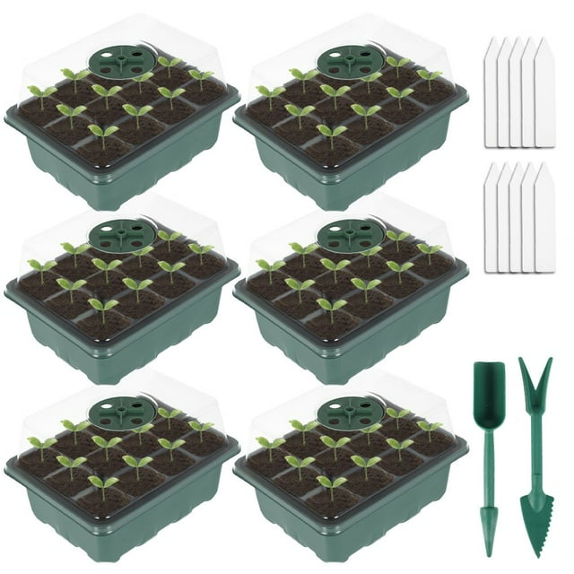 Plastic Seedling Starter Tray Seed Germination Flower Plant Pots Durable Nurse