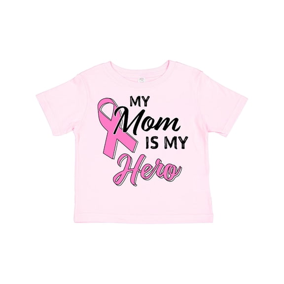 Inktastic My Mom is My Hero Breast Cancer Awareness Boys or Girls Toddler T-Shirt