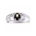 thumbnail image 1 of *RYLOS Simply Elegant Beautiful Black Star-Sapphire Ring *, 1 of 1
