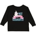 thumbnail image 3 of Inktastic Most Magical Goddaughter Cute Unicorn Girls Long Sleeve Toddler T-Shirt, 3 of 5