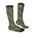 thumbnail image 3 of Fotbe Green Skulls print Women's Men's Novelty Crew Socks Cotton Socks Knee High Socks for Walking,Running,Nurses,Pregnancy, 3 of 9