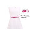 thumbnail image 7 of INSPIRE CHIC Women's Single Prong Buckle PU Skinny Belts Light Blue+Rose Red+Purple, 7 of 7