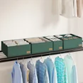 thumbnail image 6 of Clothes Drawer Organizer Set 6 Pack Foldable Storage Boxes for Dresser Closet Nursery – Fabric Underwear Sock Divider Bins for Baby Clothes Wardrobe, 6 of 8