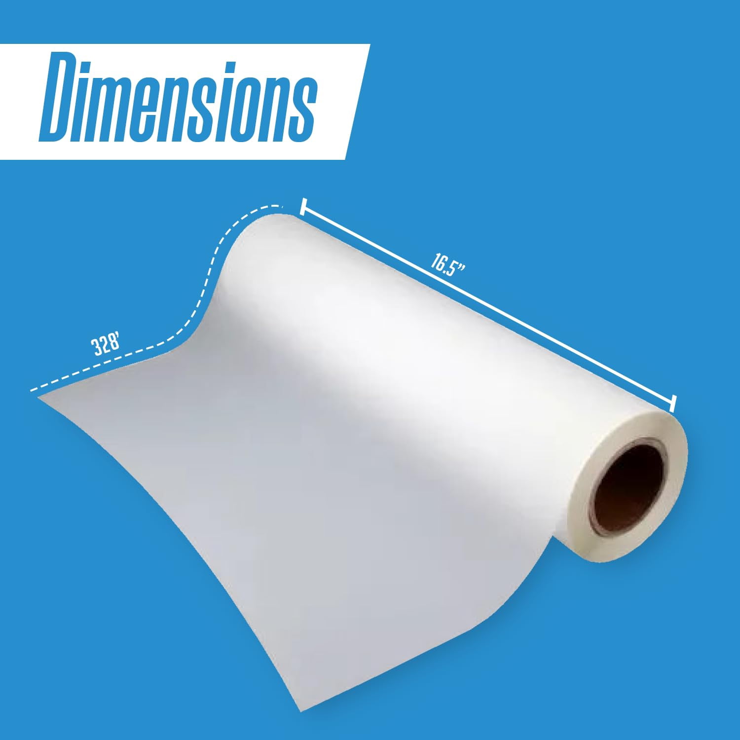 DreamController Smart Peel DTF Transfer Film Roll 16.5" x 328' - Premium Matte Direct to Film Transfer Film, 75µm Thickness, Ideal for T-Shirts & Fabrics, Smart Peel Technology, Durable & HQ