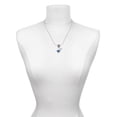 thumbnail image 3 of Delight Jewelry Silvertone Crystal Royal Blue Spinner Lord Guide Me Charm Bead, 3 of 4