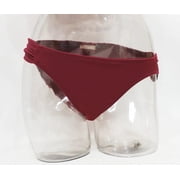 SO Burgundy Lace Crochet 2-Piece Bikini Top & Bottom Set Juniors Womens XL