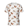 thumbnail image 5 of Qekee Rabbit And Squirrel Classic Fit T-Shirt Men's Shirt Men's Tight Short Sleeves for Exercise, Running, Mountaineering - Rabbit And Squirrel, 5 of 9