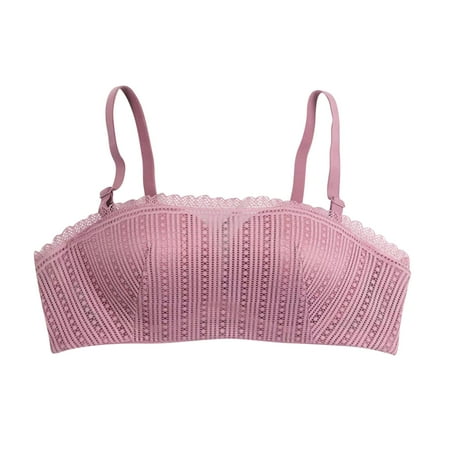 Women s Classic T-Shirt Bra Convertible Bra Feature V-Neck Balconette Bra Style W-1847 Hook and Eye Closure Lace BralettesPlus Size Pinks S