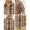 thumbnail image 6 of INSPIRE CHIC Men's Animal Print Short Sleeves Casual Summer Printed Shirts, 6 of 6