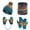 A-Sky Blue352, variant on Bibifish 4 PCS Scarf Hat Glove Sets For Women Winter Neck Warmer Beanie Hats With Mitten And Gloves Soft Thermal Knitted Lined Ladeis Scarf Hat Glove Sets