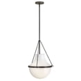 thumbnail image 2 of 46897BX-Hinkley Lighting-Collins - 12W 1 LED Medium Pendant-20.25 Inches Tall and 15 Inches Wide-Black Oxide Finish, 2 of 11
