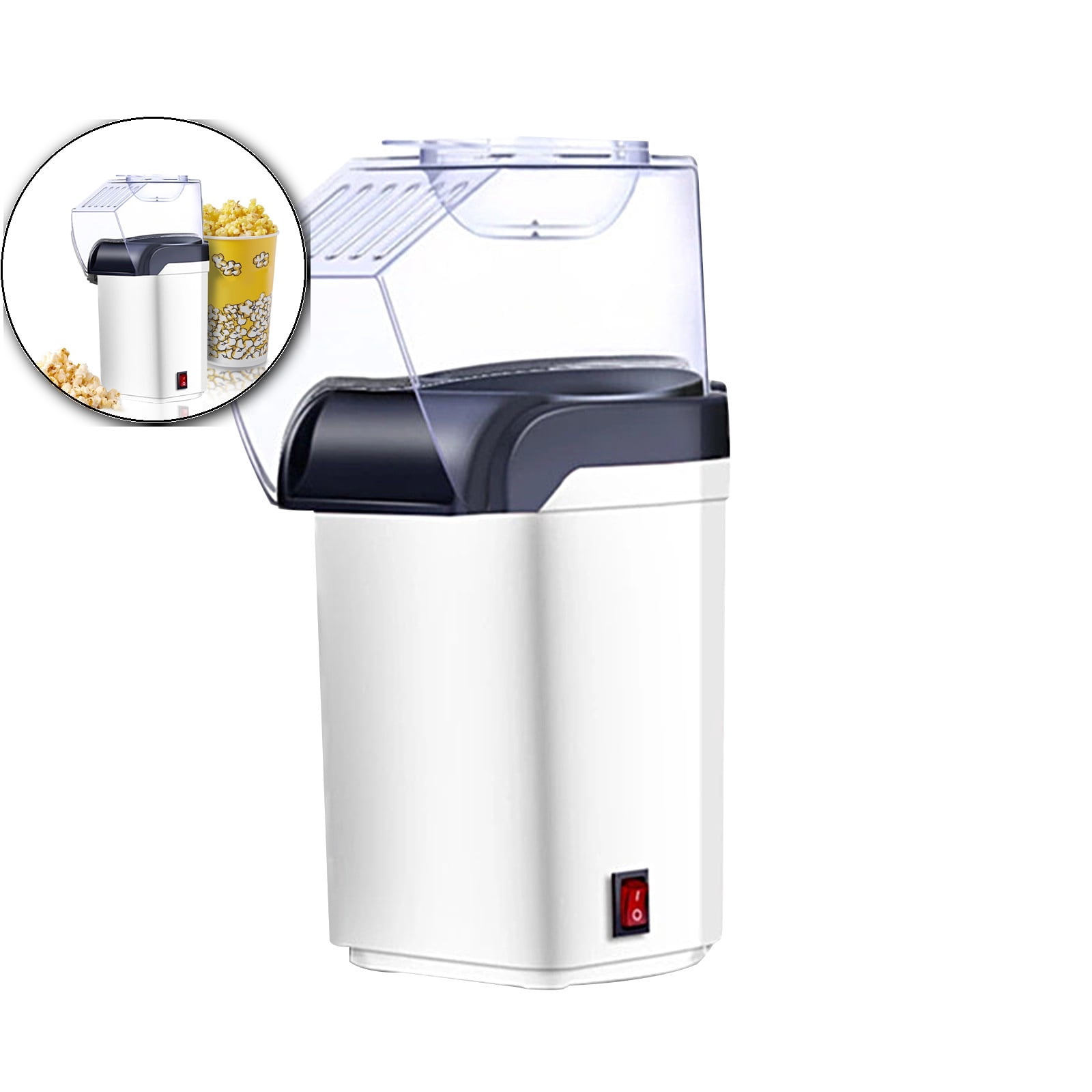 Machine à Pop-corn à Air Chaud Nostalgia – 1200W, 16 Tasses En 3 Min, Sans Huile | Pour Goûters Sains, Famille Machine à Pop-corn à Air Chaud Nostalgia – 1200W, 16 Tasses En 3 Min, Sans Huile | Pour Goûters Sains, Famille