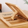 thumbnail image 6 of SSZMDLB under $5 Laptop Stand, Wooden Adjustable Laptop Riser, Foldable Notebook Stand for Desk, Ergonomic Computer Stand for Office Home, 6 of 9