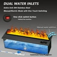 thumbnail image 3 of 47.24-inch Water Vapor Electric Fireplac with Dual-mode Water Supply System，3D Realistic Flame,Remote/Touch Control for Timer,Dimmable, 3 of 8