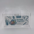 thumbnail image 4 of Swissco Portable Storage Caddy Organizer Caddy for Arts and Crafts, School Supplies, 8 Sections, Clear, 4 of 8