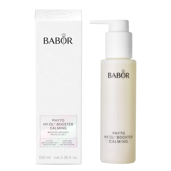 BABOR Phyto HY-OL Booster Calming for Sensitive Skin, Facial Cleanser for Use with Hy Oil, with Lime Blossoms, Vegan Formula, 100 ml