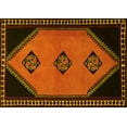 thumbnail image 1 of Ahgly Company Machine Washable Indoor Rectangle Southwestern Yellow Country Area Rugs, 2' x 3', 1 of 4
