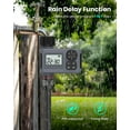 thumbnail image 6 of URRU Watering Timers,Outdoor Garden Hose Faucet Timers, Programmable Water Sprinkler Timer with Rain Delay/Manual/Automatic Drip Irrigation and Lawn Watering System for Yard, 1 Outlet, 6 of 8
