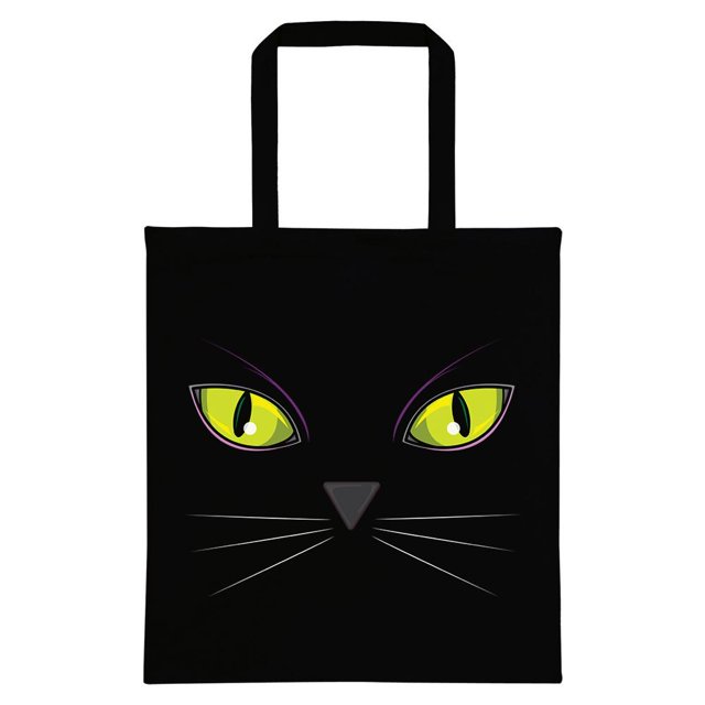 Grindstore - Bolso estilo tote diseño ojos de gato (Negro)