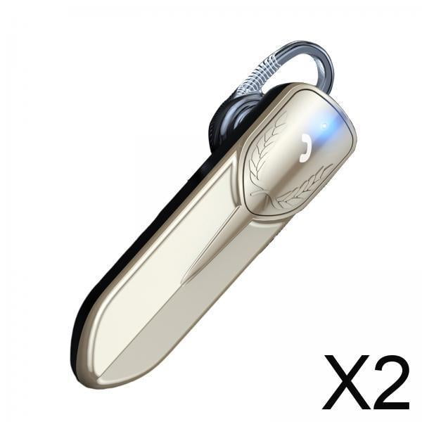 2 Auriculares Bluetooth 5.2 Para Negocios, Conducción, Deportes, Trotar, Correr, Dorado
