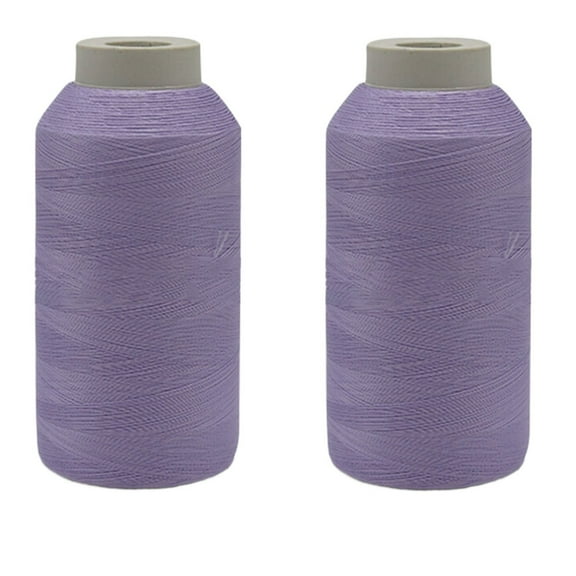 Ngheia 2-Pack Glow in the Dark Embroidery Thread - Fluorescent Sewing Thread for Night Diy, Crafts, Music Festivals, Purple