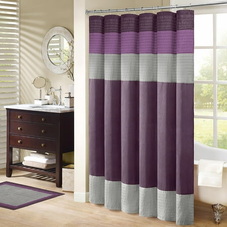 UPC 675716368364 product image for Home Essence Salem Pieced Faux Silk Shower Curtain | upcitemdb.com