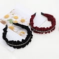 thumbnail image 5 of Unique Bargains 1 Pc Hairband Velour Rhinestone Hair Accessories for Women Red, 5 of 5