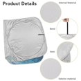 thumbnail image 6 of KUIFORTI Auto Sun Shade Front Windshield Sunshade Cute Sea Dolphin Sun Reflector for Cars, SUVs, Sedans, Trucks - 66.53"x34.44" Universal Car Sun Shield for UV/Heat Protection & Interior Cooling, 6 of 6