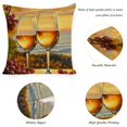 thumbnail image 6 of GooTPa Summer Decor Pillow Covers, Summer Dusk Beach Throw Pillow Case Decoration, Linen Cushion Covers for Couch Sofa Bedroom Living Room Easter Day Home Decor - 18x18in, 6 of 6