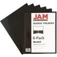 thumbnail image 4 of JAM Paper Glossy Two Pocket Folders, Black, 25 per Pack, 4 of 4
