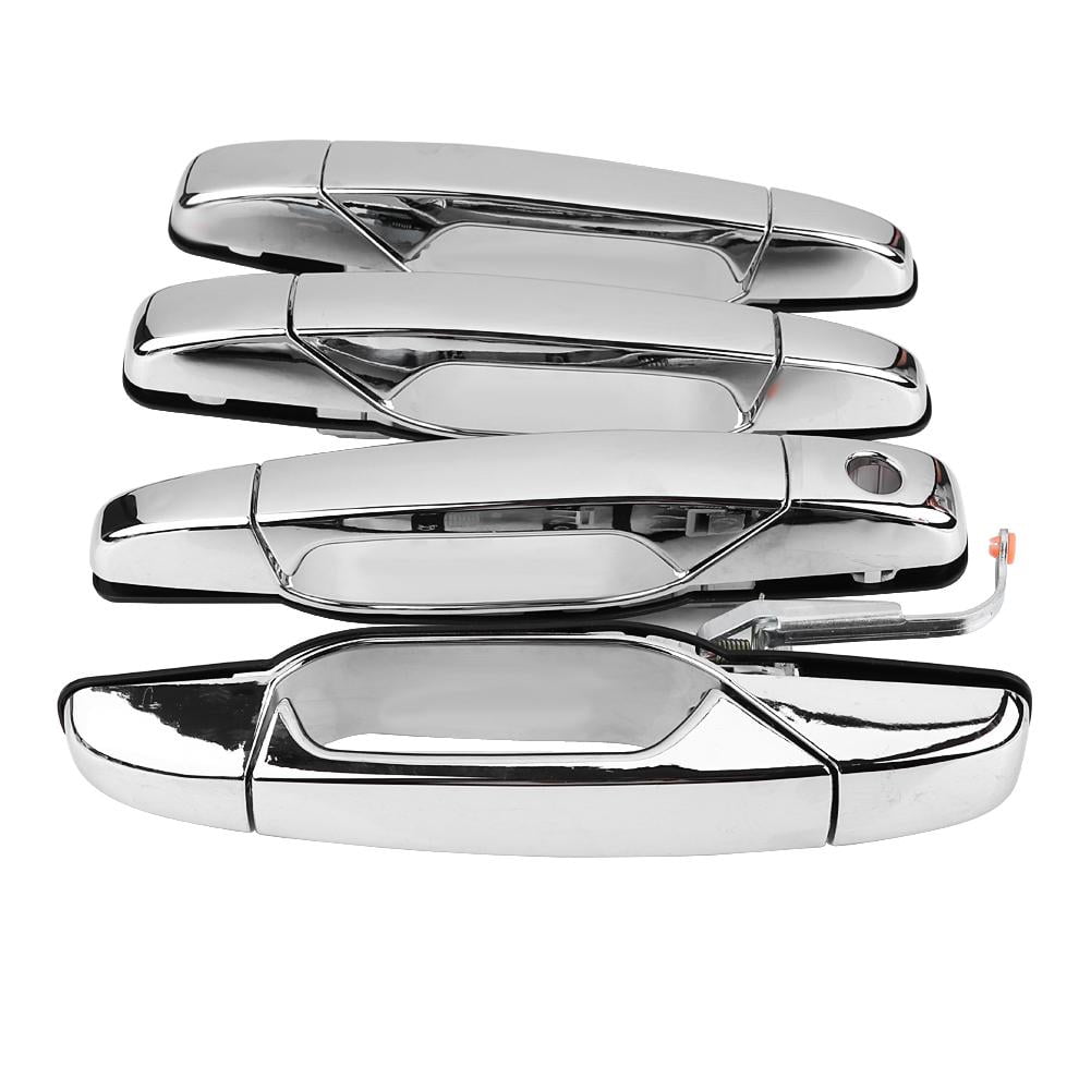 OTVIAP Chrome Outer Exterior Door Handle Kit Set of 4 for OTVIAP Chrome Outer Exterior Door Handle Kit Set of 4 for
