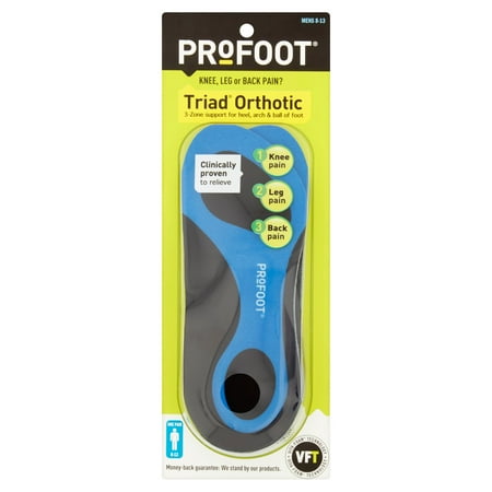 Profoot Men's Fits All Triad Orthotic, 1 pr