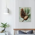 thumbnail image 4 of Autua Pine Cone Pine Branch Generative Art Canvas Wall Art for Living Room, Bedroom, Home Office Decoration 12x16 in, 4 of 5