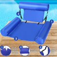 thumbnail image 3 of ¡Objetos flotantes en la piscina familiar! Hamacas para papás, balsas inflables para embarazadas con agujeros para madres, bebés y niños pequeños, flotadores de piscina de ballenas para madres, b, 3 of 5