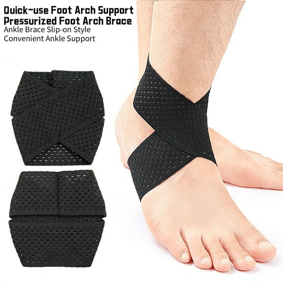 sunsanly Ankle Brace for Sprained Ankle Adjustable Arch Support Achilles Tendonitis Plantar Fasciitis Relief Compression Ankle Wrap for Men Women